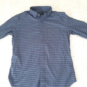 Bonobos Slim Fit Oxford Shirt, Blue Plaid, S